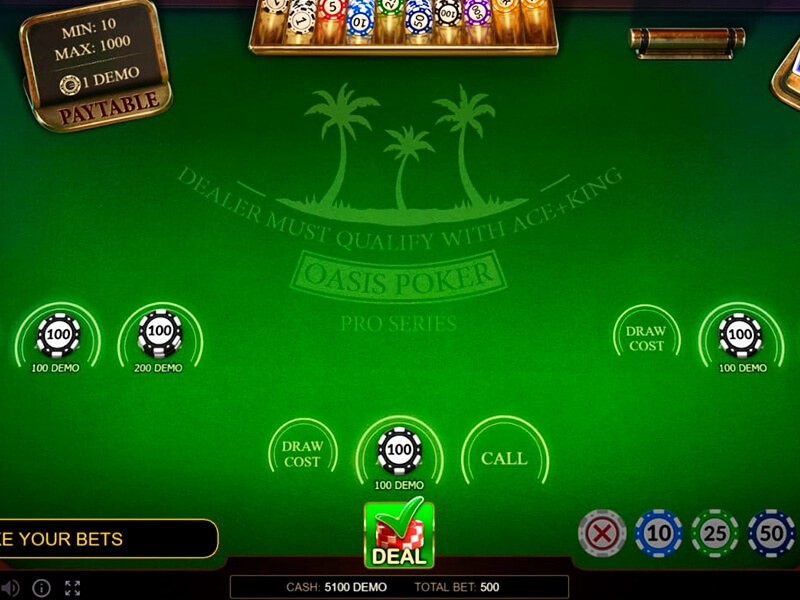 Игровой автомат Oasis Poker Pro Series